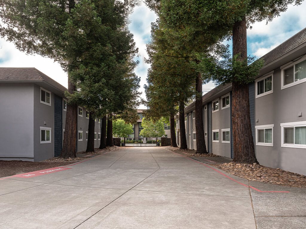 Exterior Buildings at Wyndover Apartment Homes in Novato CA